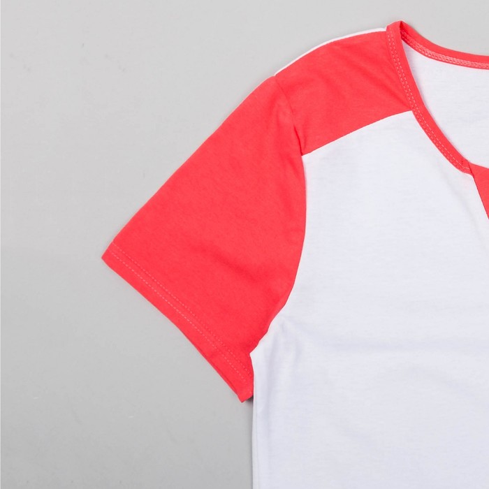 Пижама женская (футболка, бриджи) Гармония-2 цвет коралловый, р-р 44