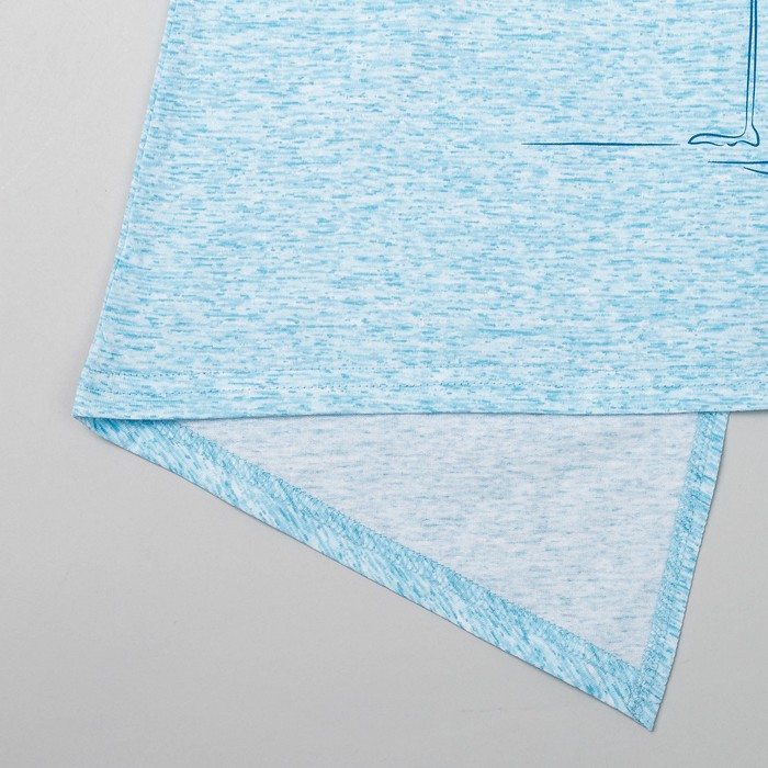 Пижама женская (майка, шорты) Фламинго-2 цвет голубой, р-р 44