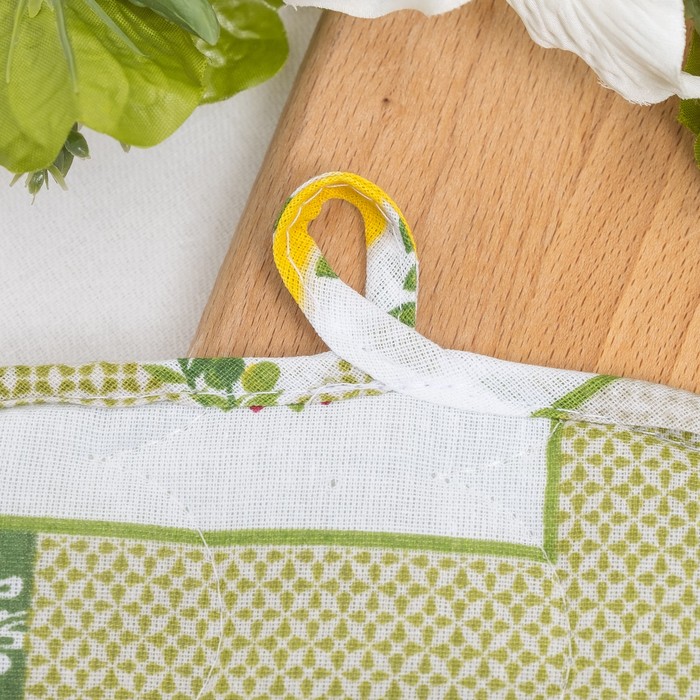 Набор для кухни Радушная хозяйка 2 шт(рукавичка, прихватка) "Греция", бязь 125г/м, хл100%