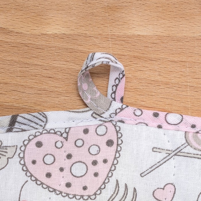 Набор Радушная хозяйка 3 шт(рукавичка,прихватка, полотенце) "Пирожные",бязь 125г/м, хл100%