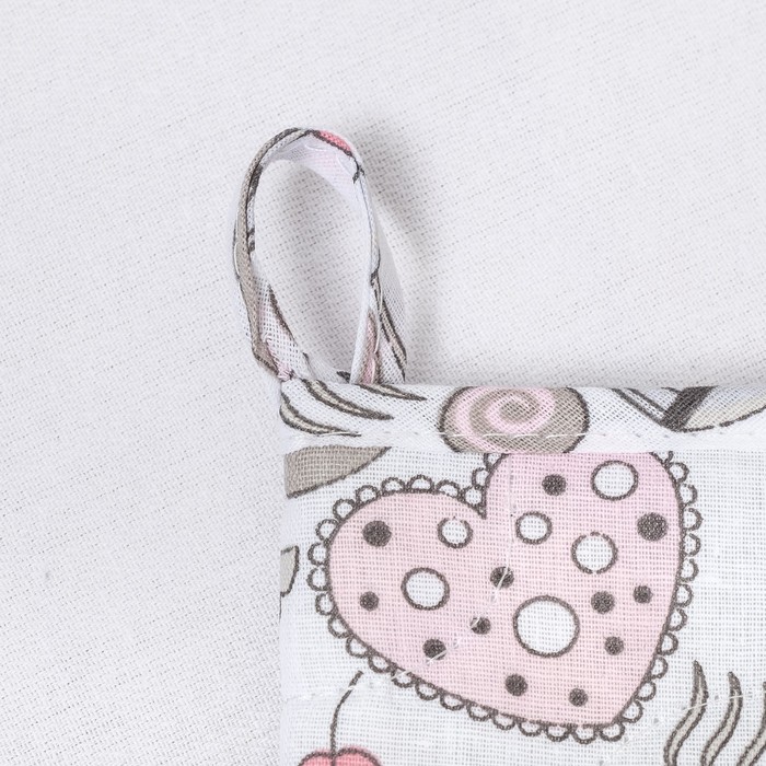 Набор Радушная хозяйка 3 шт(рукавичка,прихватка, полотенце) "Пирожные",бязь 125г/м, хл100%