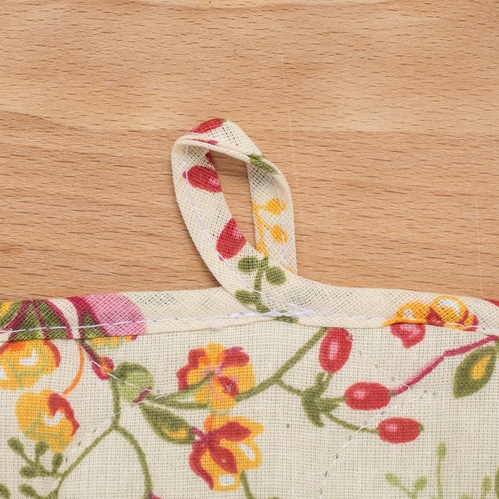 Набор Радушная хозяйка 3 шт(рукавичка, прихватка, полотенце) "Барбарис",бязь 125г/м,хл100%