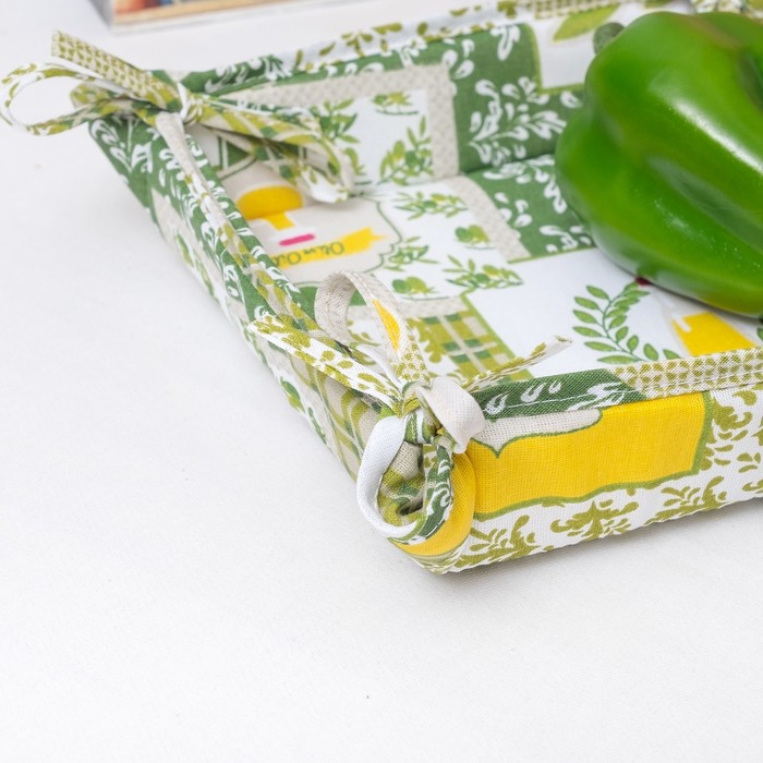 Набор Радушная хозяйка "Греция"4 ваф.пол.165 г/м,2 прих.,рукавичка,ваза,бязь 125г/м2