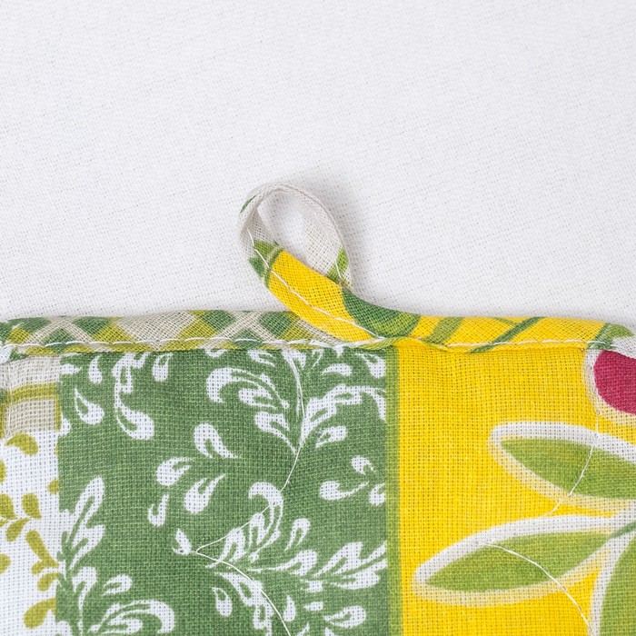 Набор Радушная хозяйка "Греция"4 ваф.пол.165 г/м,2 прих.,рукавичка,ваза,бязь 125г/м2