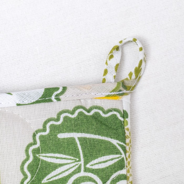 Набор Радушная хозяйка "Греция"4 ваф.пол.165 г/м,2 прих.,рукавичка,ваза,бязь 125г/м2