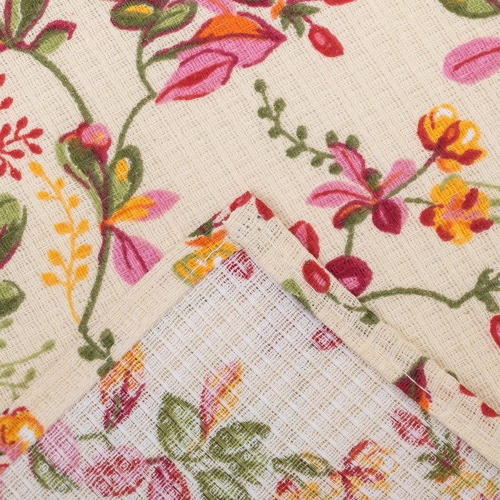 Набор «Радушная хозяйка: Барбарис»: 4 вафельных полотенца (165 г/м²), 2 прихватки, рукавичка, ваза, бязь, 125 г/м²