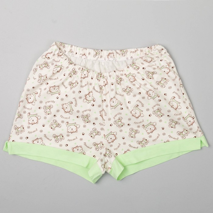 Пижама женская (майка, шорты) Ваниль-3 цвет салатовый, р-р 52