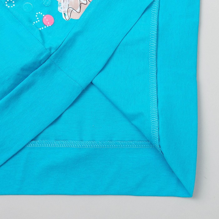 Пижама женская (футболка, бриджи) Забияка-3 цвет голубой, р-р 52