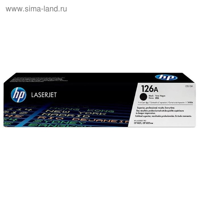 

Картридж HP 126A CE310A для LJ CP1025 (1200k), черный