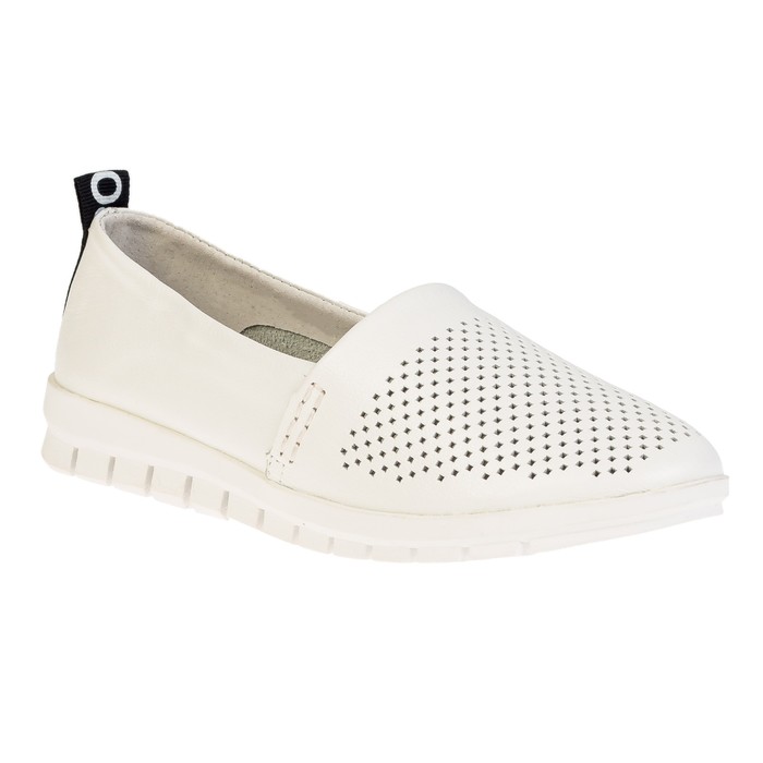 Слипоны женские "EGO" арт. 8537-1, цвет белый, размер 36