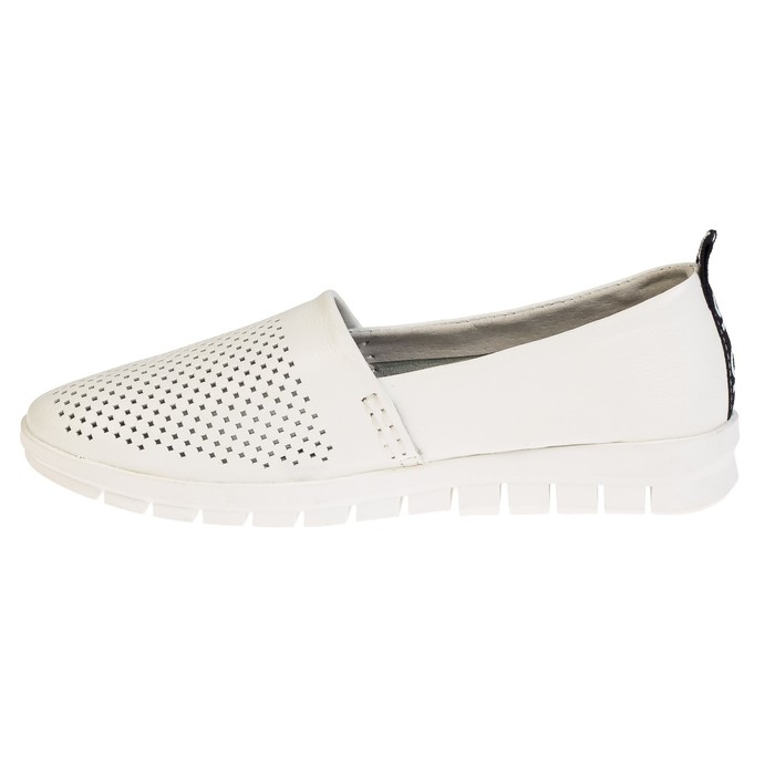 Слипоны женские "EGO" арт. 8537-1, цвет белый, размер 38