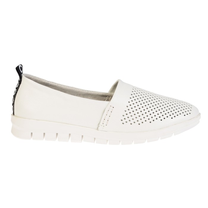 Слипоны женские "EGO" арт. 8537-1, цвет белый, размер 41