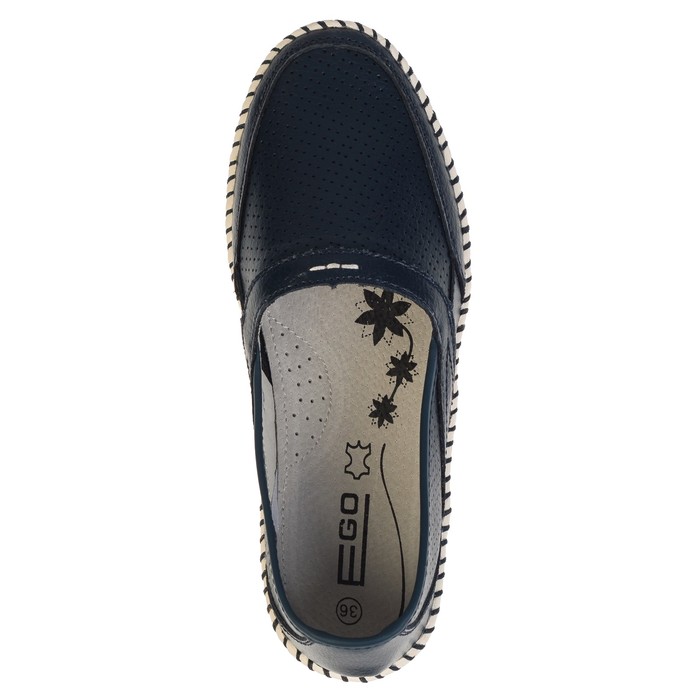 Балетки женские "EGO" арт. JP014G, цвет синий, размер 38