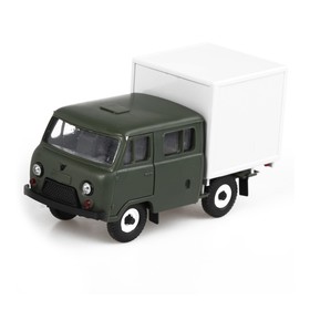 

Машинка УАЗ-39094, с будкой «Фермер», масштаб 1:43, цвет МИКС