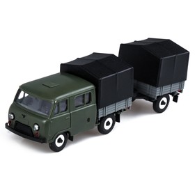 

Машинка УАЗ-39094 с прицепом, масштаб 1:43, цвет МИКС