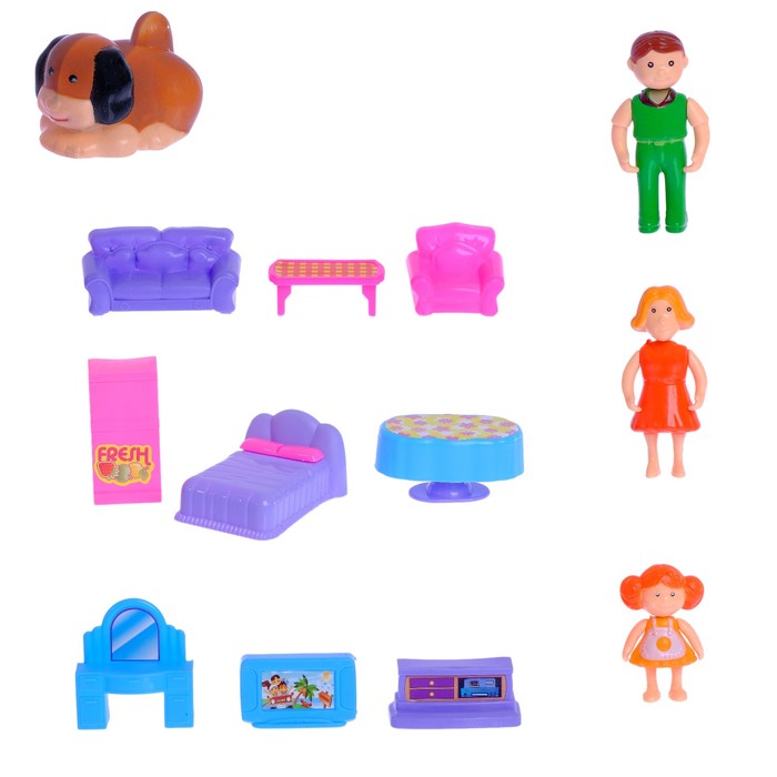 Дом для кукол с аксессуарами