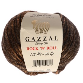 

Пряжа "Rock 'N' Roll" 9%меринос. шерсть,70% полиамид, 21% полиакрил 115/м/50г (13186 корич)