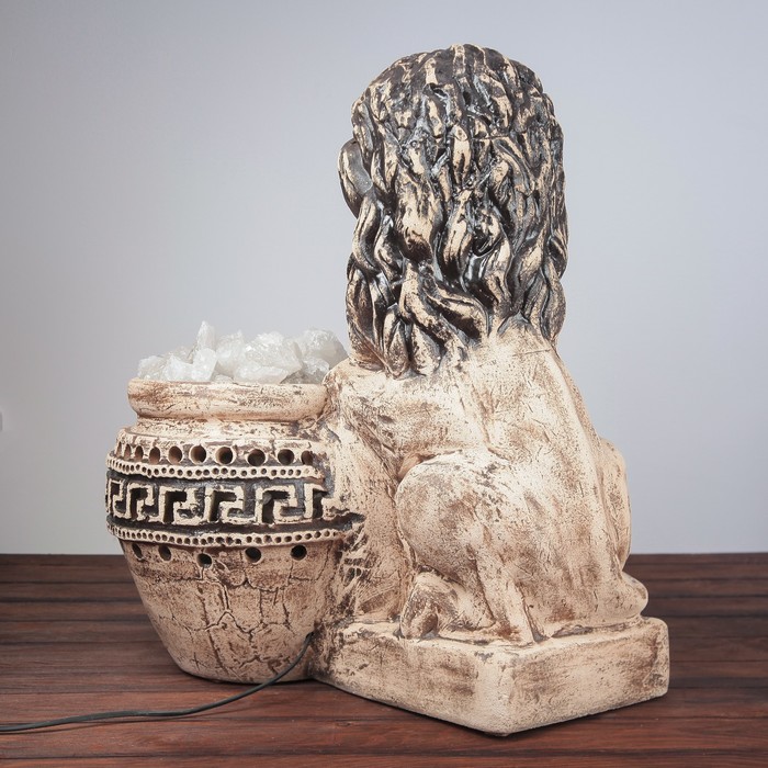 Светильник соляной "Лев", декоративный, с лампой накаливания, 34 кг