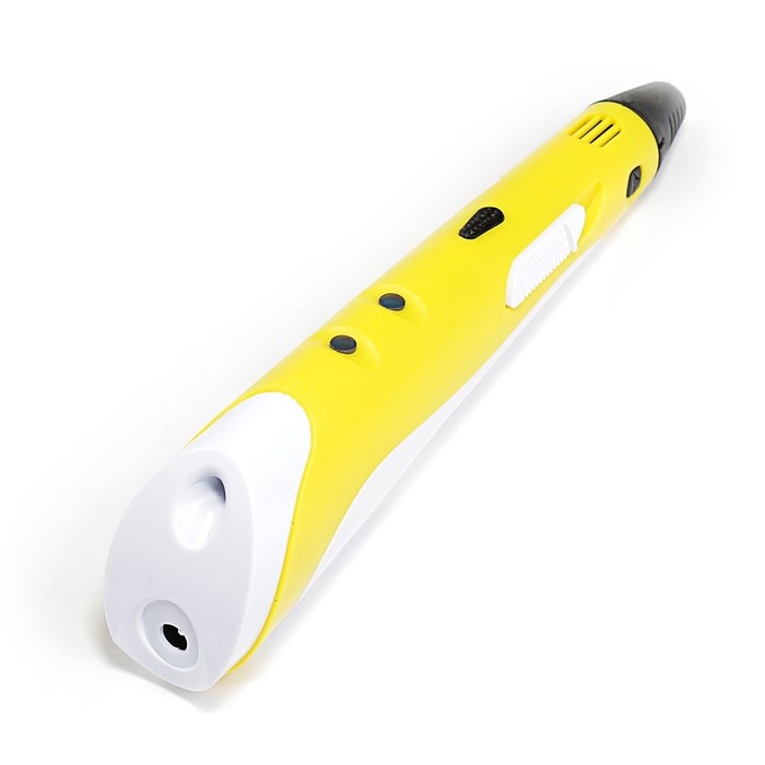 3D ручка SPIDER PEN Start, ABS и UNID Pro, желтая (трафарет + 6 цветов пластика)