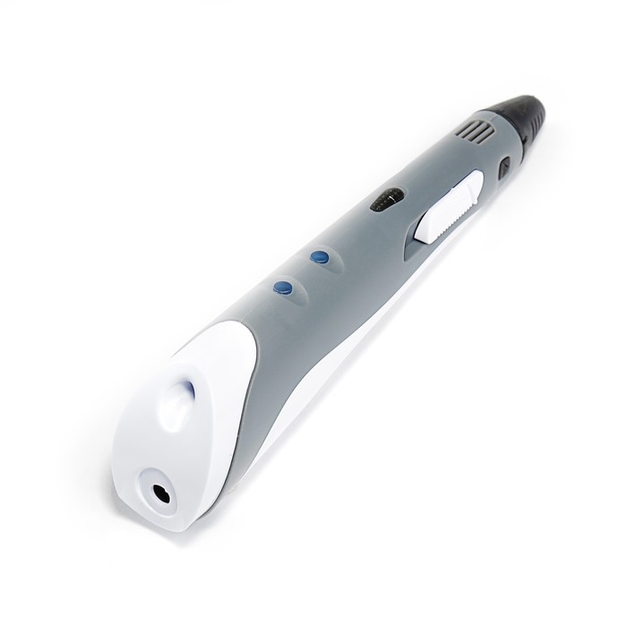 3D ручка SPIDER PEN Start, ABS и UNID Pro, серая (трафарет + 6 цветов пластика)