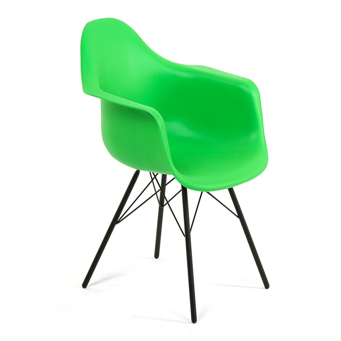 Стул Sheffilton, зелёный / чёрный муар