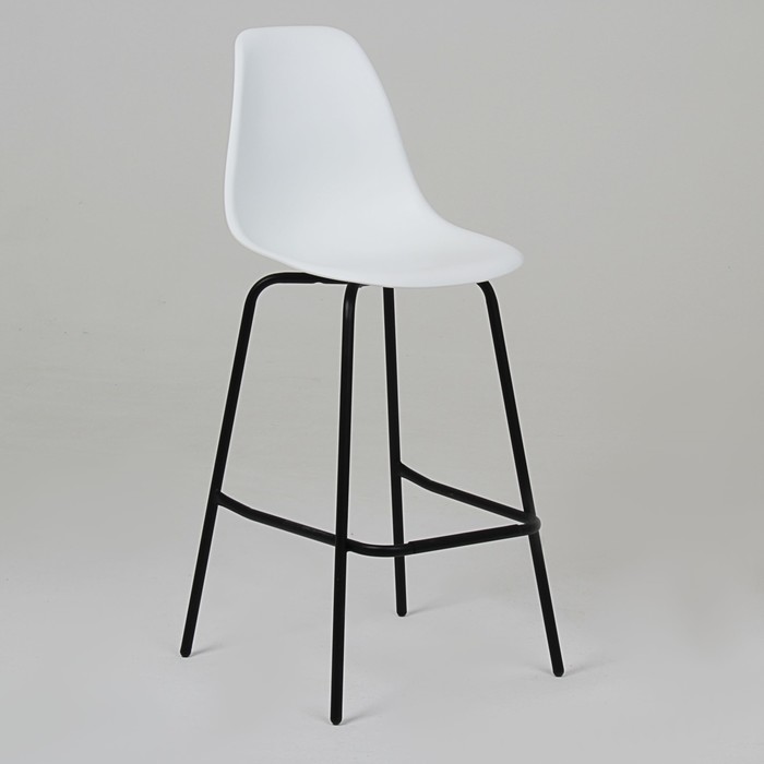 Стул барный Sheffilton белый/черный