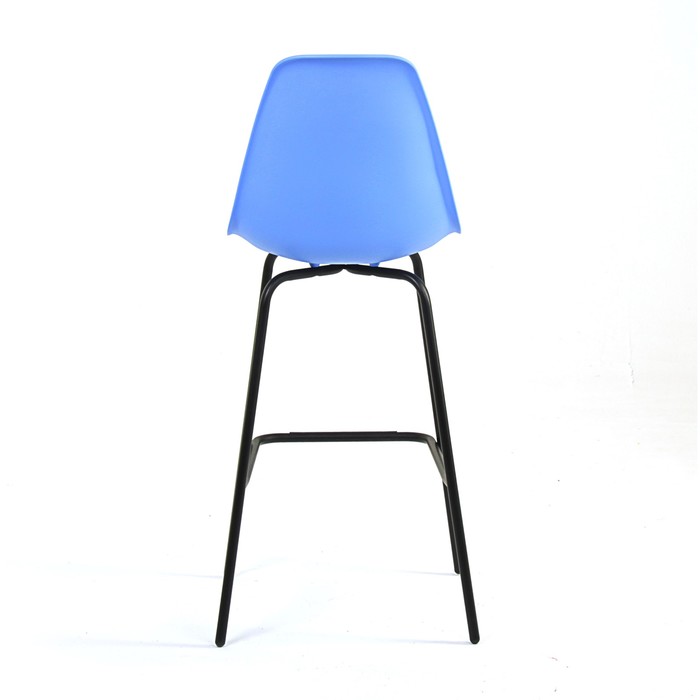 Стул барный Sheffilton голубой/черный муар