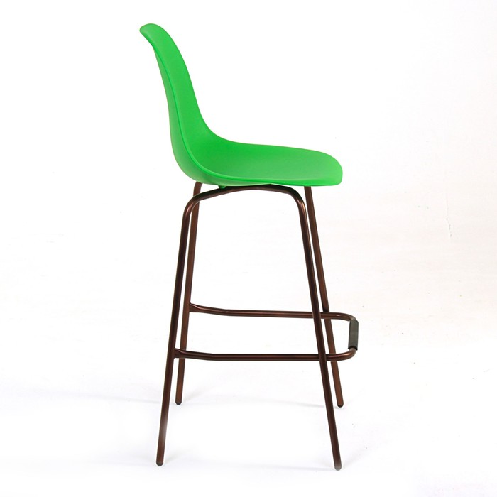 Стул барный Sheffilton зеленый/медный металлик