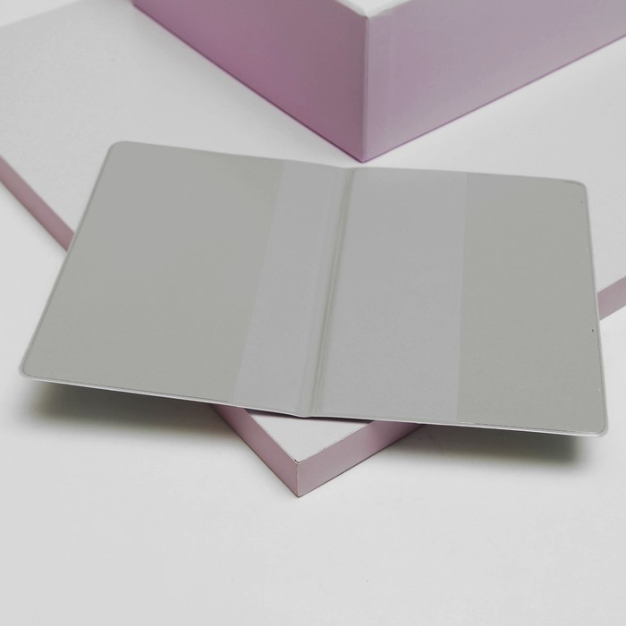 Обложка для паспорта "Коты", цвет голубой