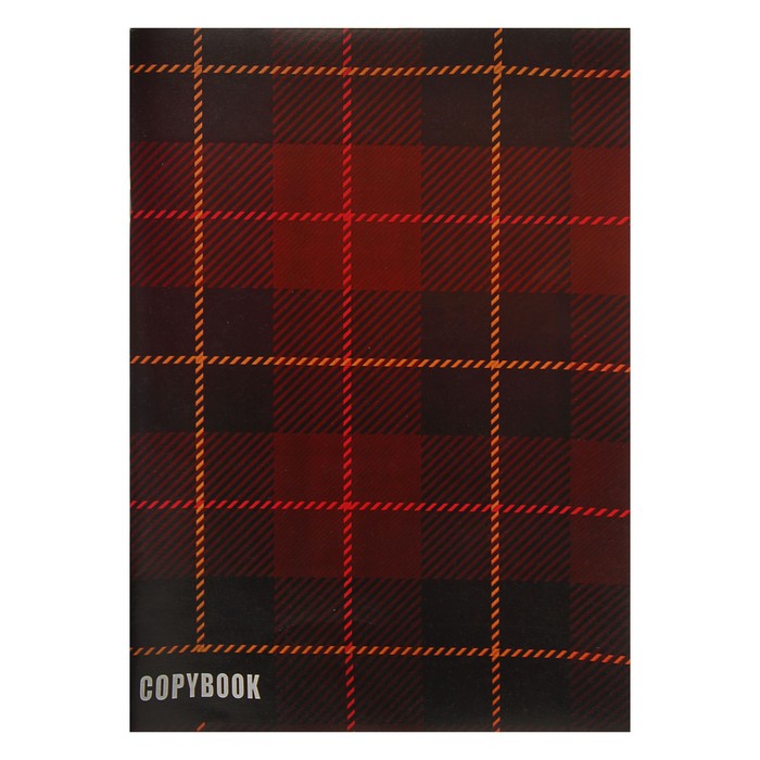 Тетрадь А4, 48 листов клетка Calligrata "Шотландка", белизна 75%, картонная обложка