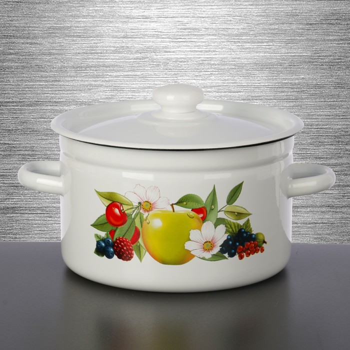 Кастрюля цилиндрическая 4,5 л "Летний сад"