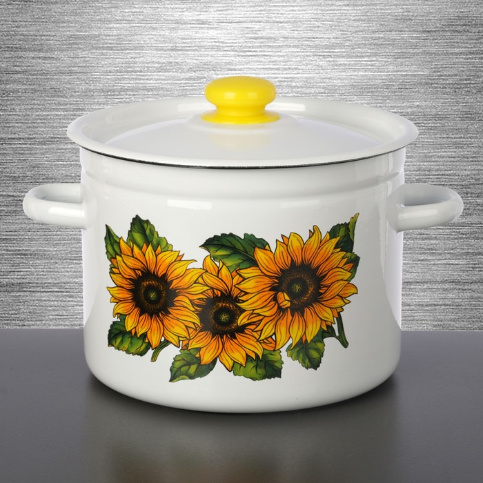 Кастрюля цилиндрическая 4,5 л "Солнце"