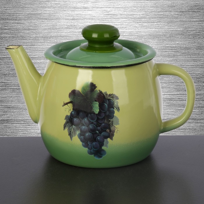 Чайник заварочный 1 л "Виноградная лоза", фиксированная ручка