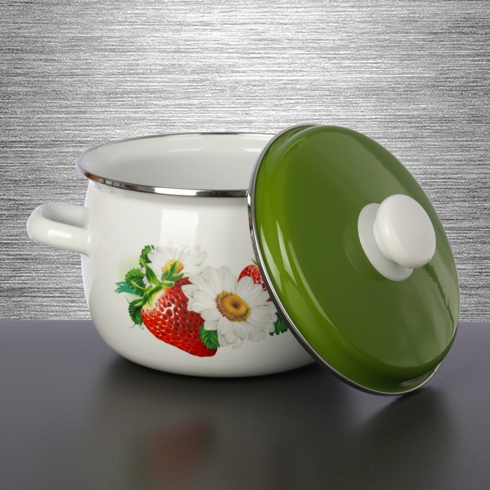 Набор кастрюль сферических "Крышка цветная. Виктория", 3 шт: 2,5 л, 3,5 л, 5 л,