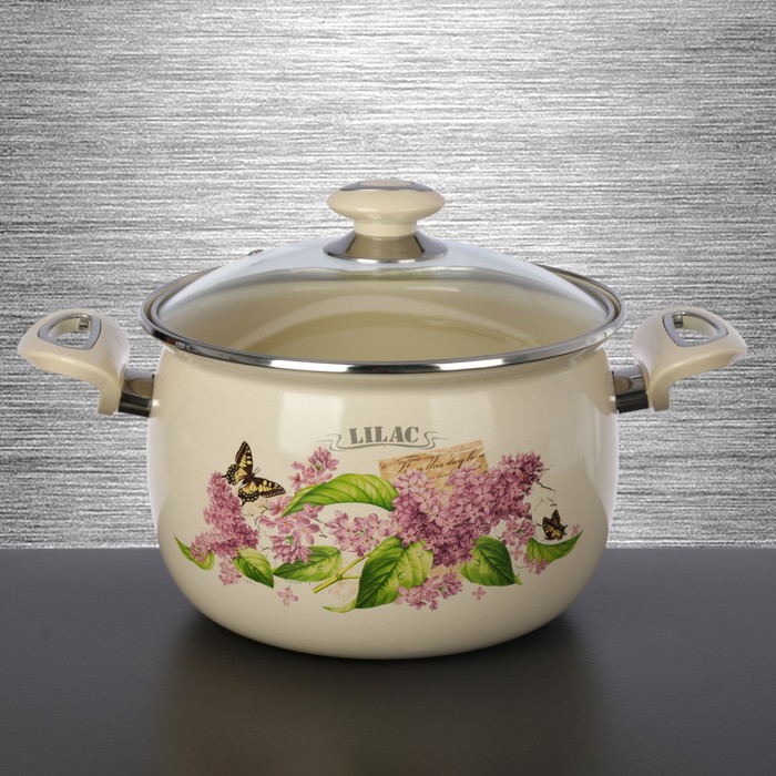 Кастрюля сферическая 5 л "Лилак"