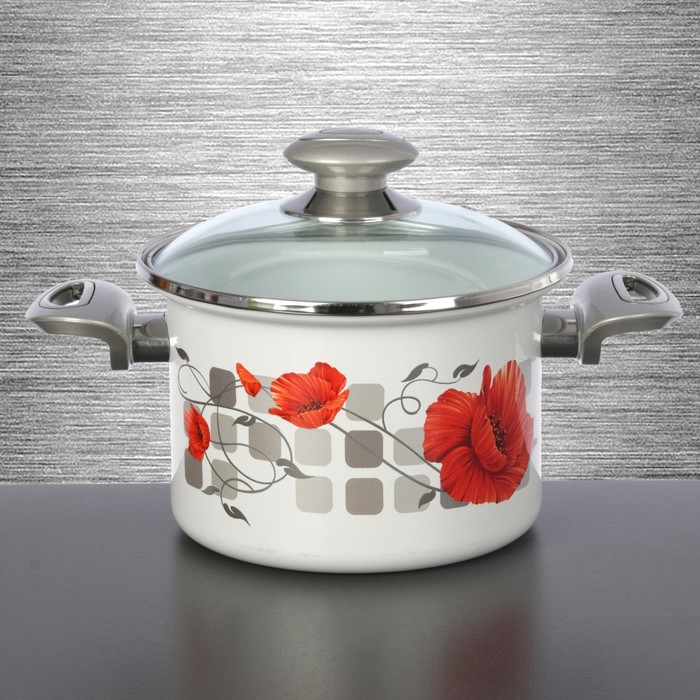 Кастрюля цилиндрическая 2 л "Амели"