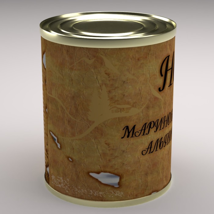 Носки в консервной банке "Носки маринованные в свежем воздухе" (носки мужские, цвет черный)