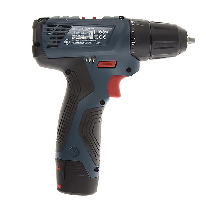 Аккумуляторная дрель-шуруповерт Bosch GSR 120-LI (0.601.9F7.001), 12В, 2х1.5Ач