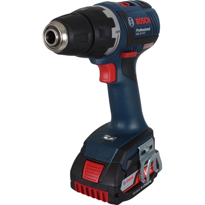 Аккумуляторная дрель-шуруповерт Bosch GSR 18 V-EC (0.601.9E8.104), 18В, 2х5Ач