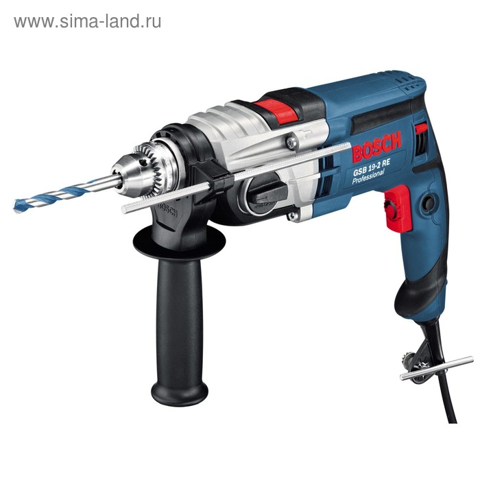 Ударная дрель Bosch GSB 19-2 RE 060117B600 850 Вт ключевой патрон 13 мм кейс 1050200₽