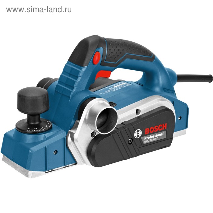 Рубанок Bosch GHO 26-82 D (06015A4301), 710 Вт, глубина строгания 3 мм, ширина 82 мм