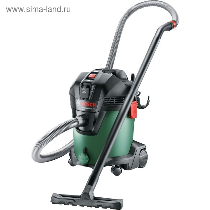 Строительный пылесос Bosch AdvancedVac 20 06033D1200 1200 Вт 20 л сбор жидкости 14939₽