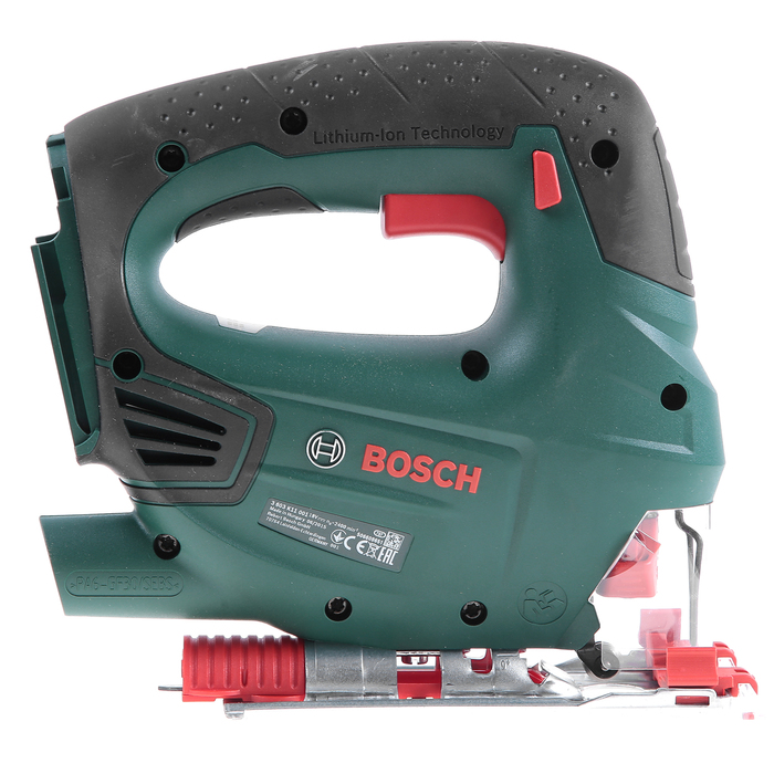 Аккумуляторный лобзик Bosch PST 18 LI (0.603.011.023), 18В, 2.5Ач, пильное полотно, кейс