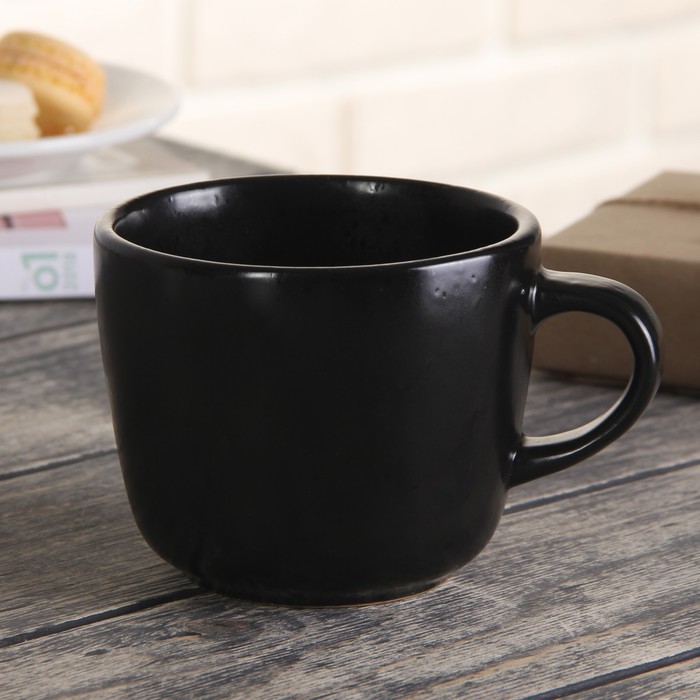 Кружка 420 мл "Космос", цвет черный