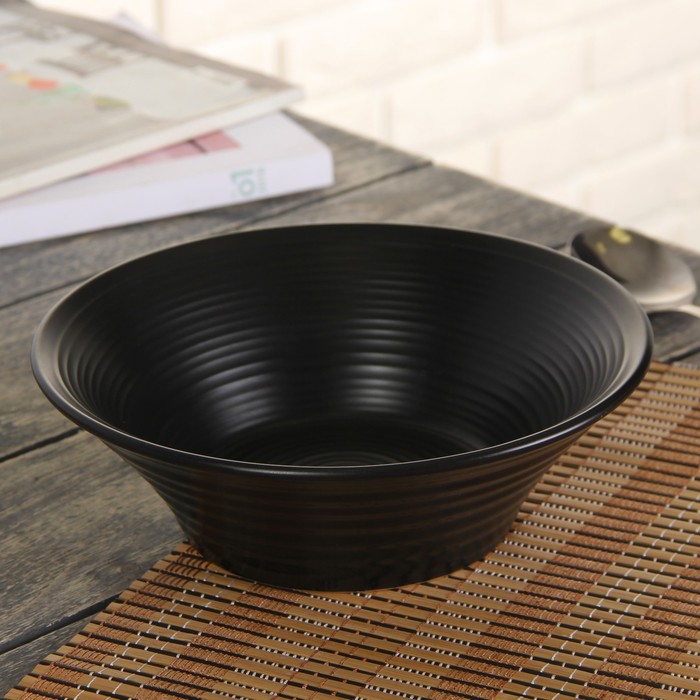 Миска 18 см "Вихрь", 700 мл, цвет черный