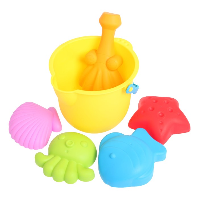 Песочный набор "Песочные приключения", 6 предметов, МИКС