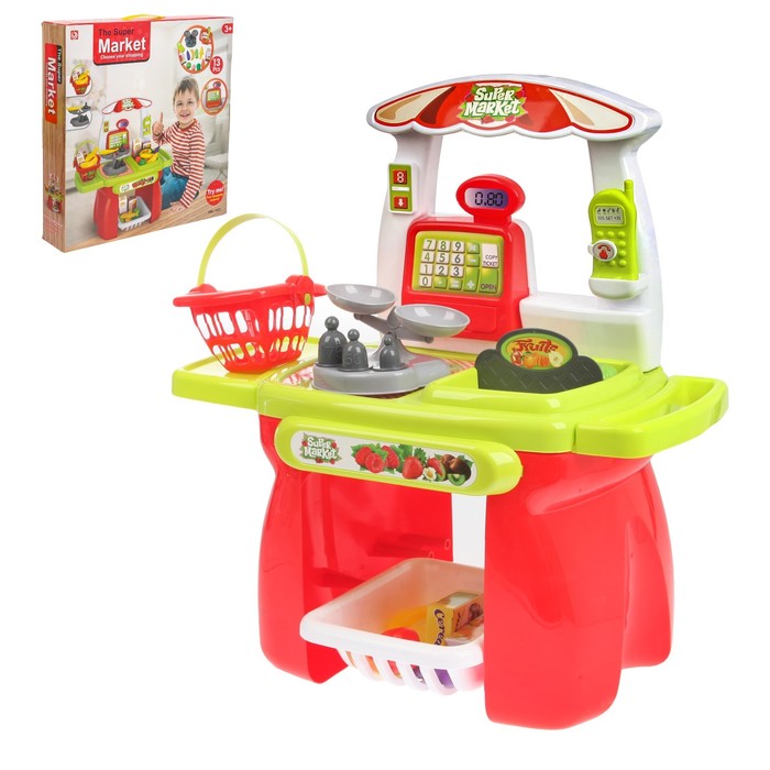 Игровой модуль мини-магазин "Супермаркет" 13 предметов