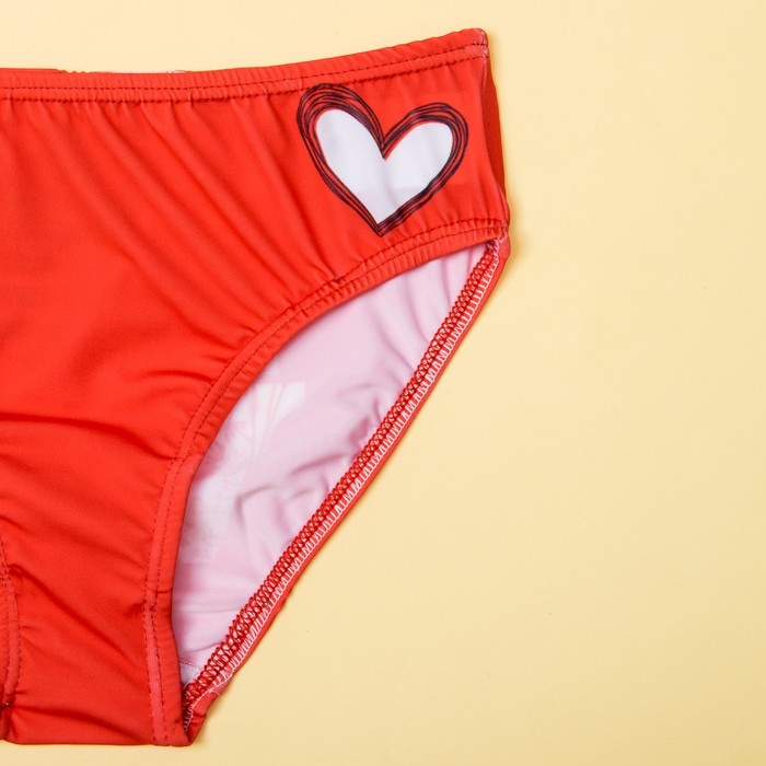 Купальник детский KAFTAN "Love" рост 98-104 (30) см, 3-4 года, 100% ПЭ