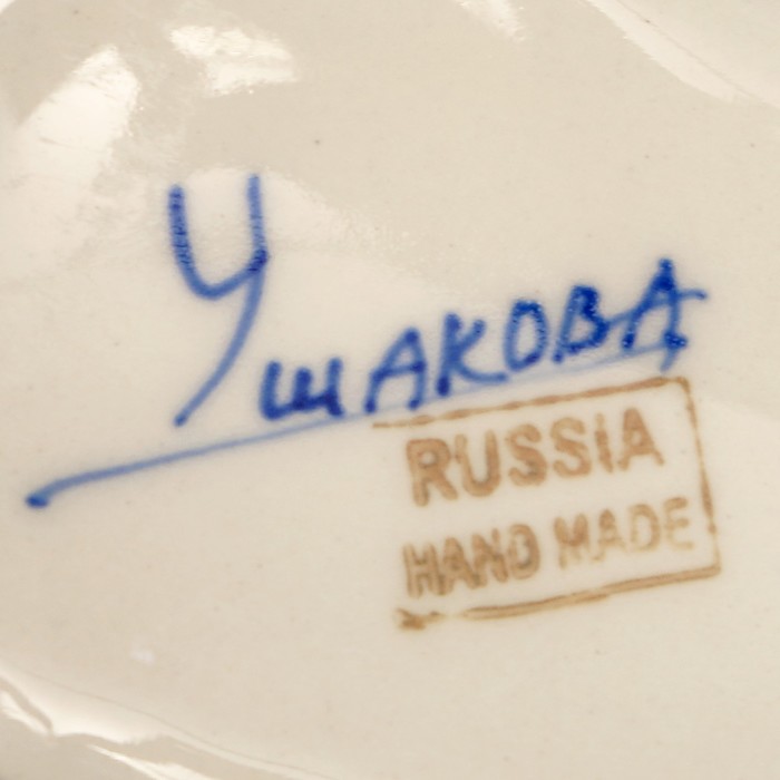 Салфетница «Бант», 12х16 см, гжель