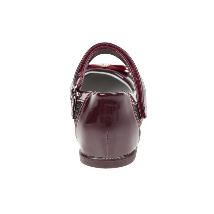 Туфли школьные для девочки SC-21448 (бордовый) (р. 32)